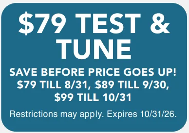 $79 tune up offer valpack sept 2026