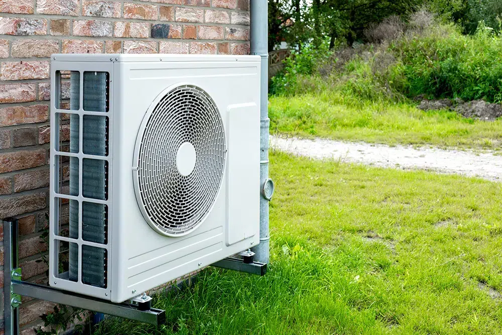 heat pump outside New York home